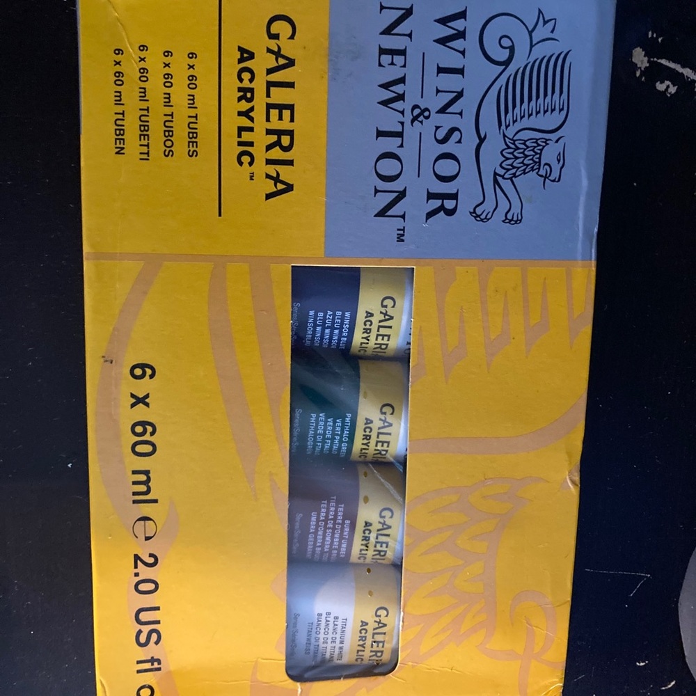 Winsor and Newton acrylic paints